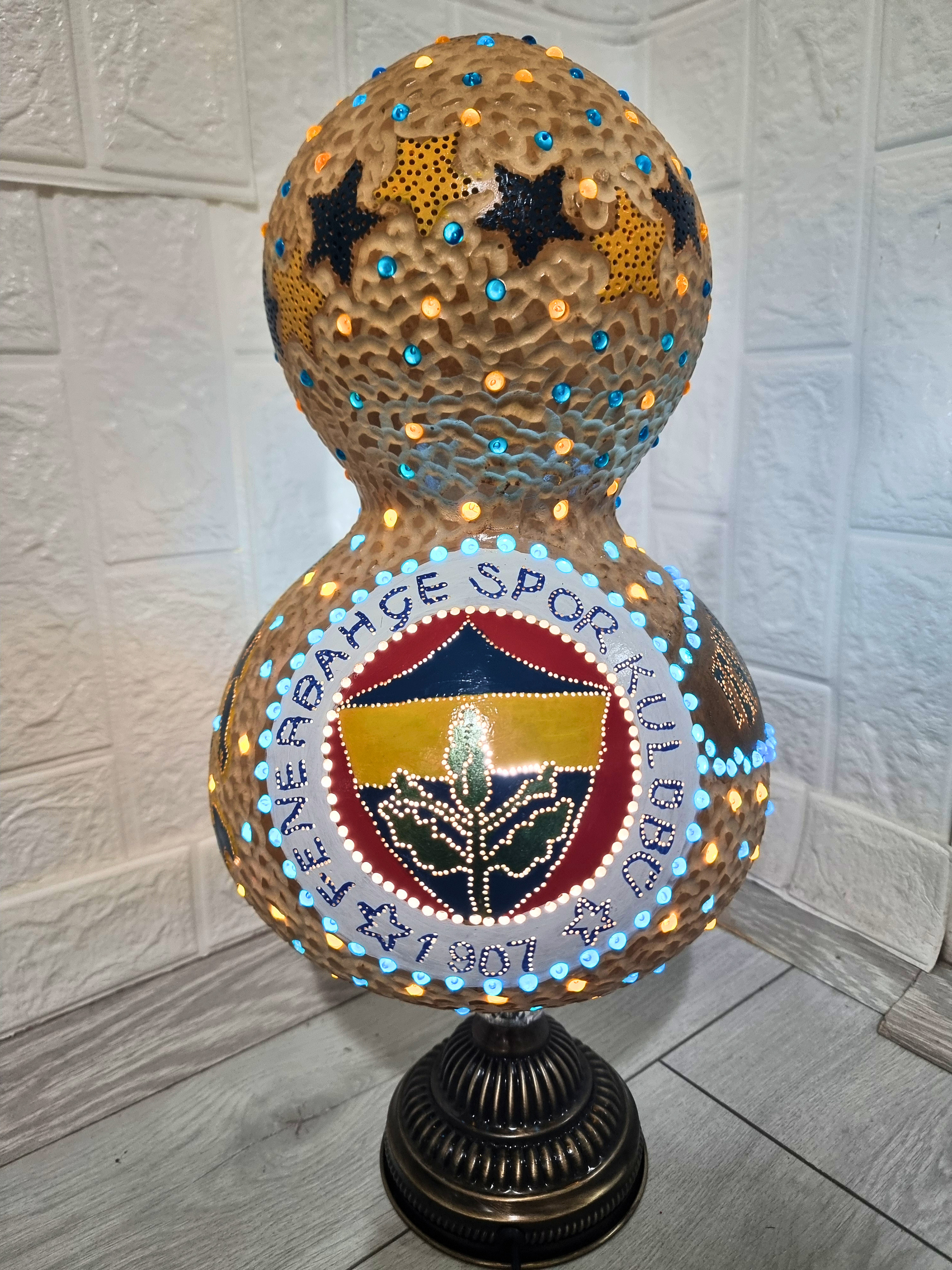 Fenerin Işığı su kabağı abajur