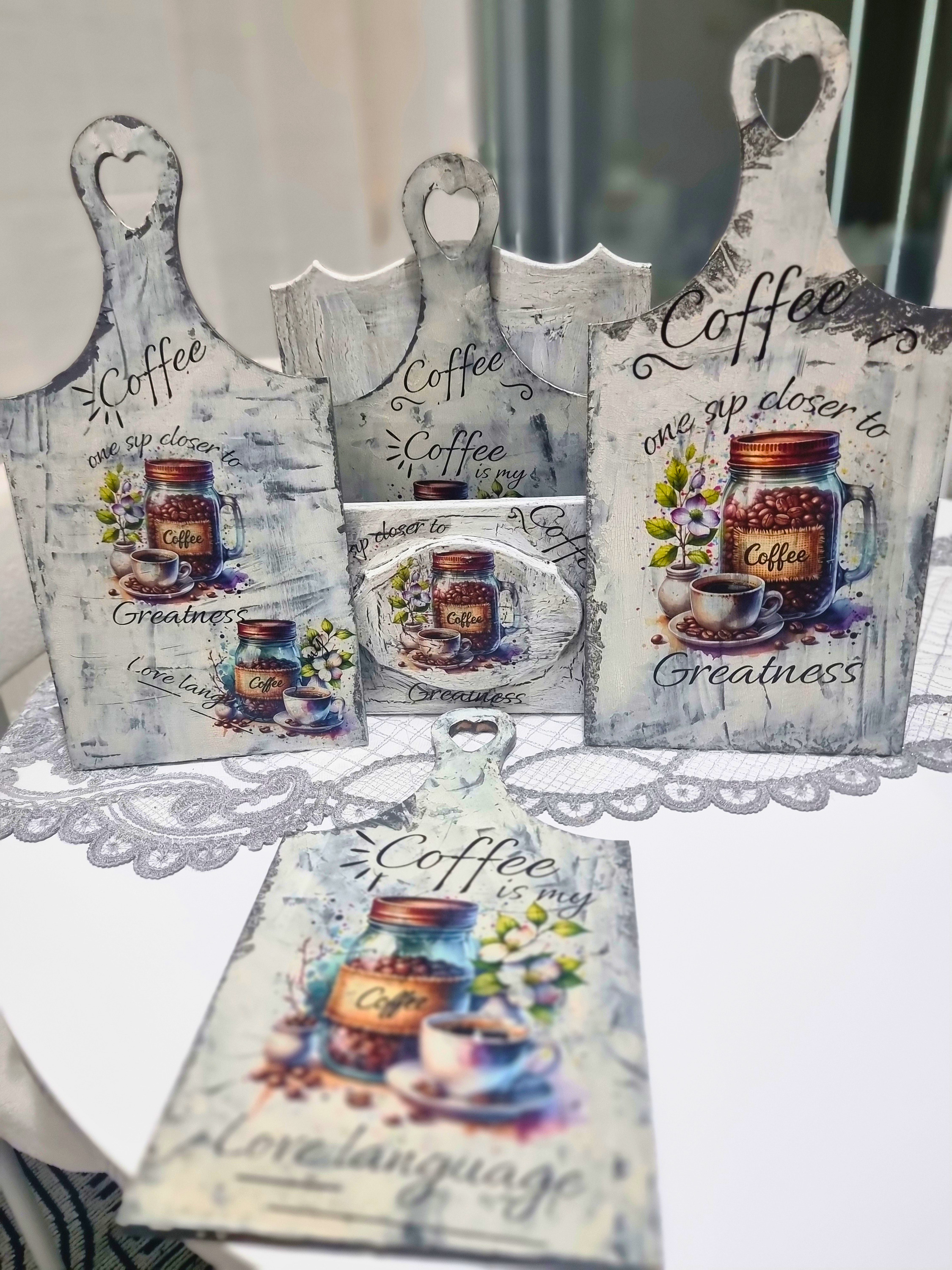 Nostaljik Esintili Ahşap Kesme/Sunum Tahtası
